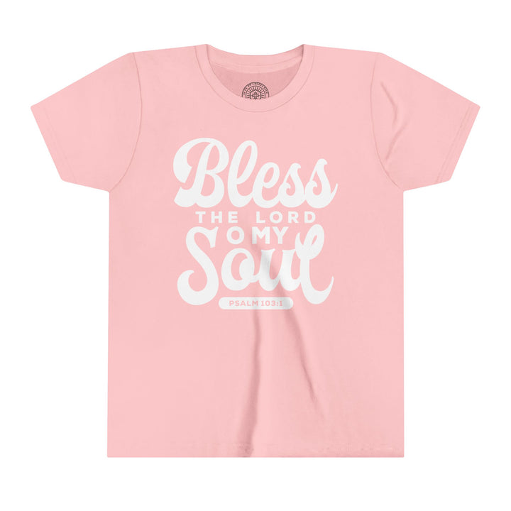 Bless The Lord Youth T-shirt Kids clothes Pink S 