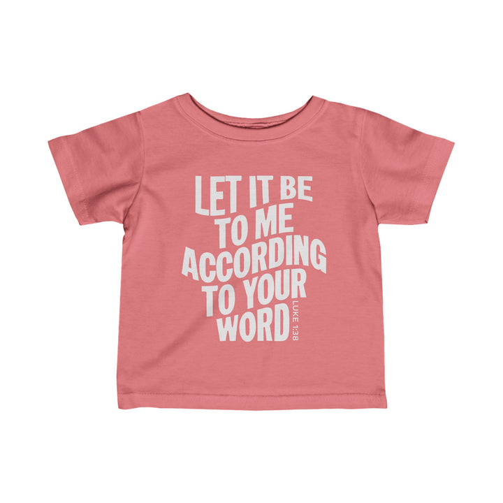 According To Your Word Baby Tee Kids clothes Mauvelous 6M 