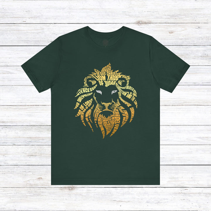 Lion Word Cloud Unisex T-Shirt T-Shirt Forest S 