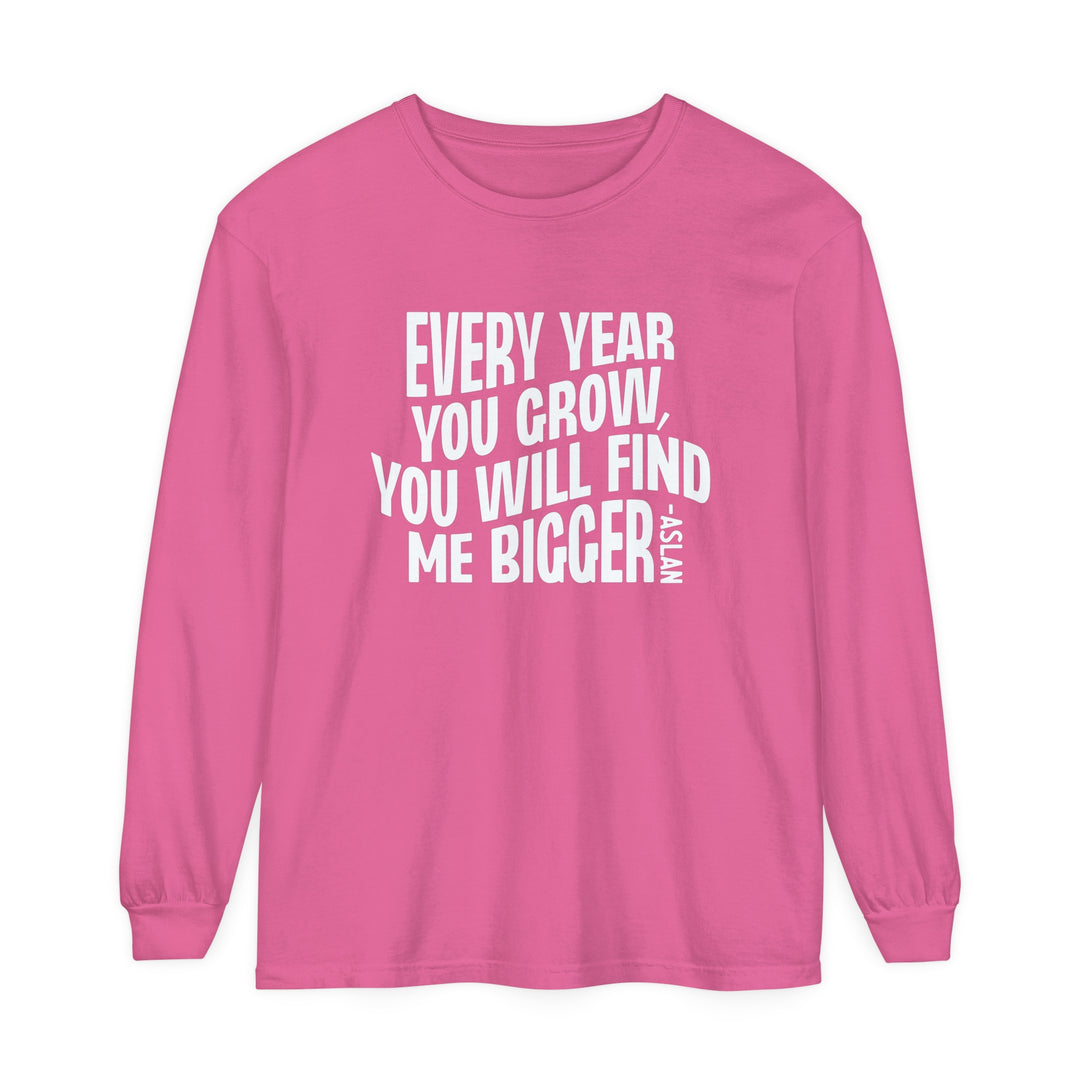 Every Year You Grow Long Sleeve Shirt Long-sleeve Crunchberry S 