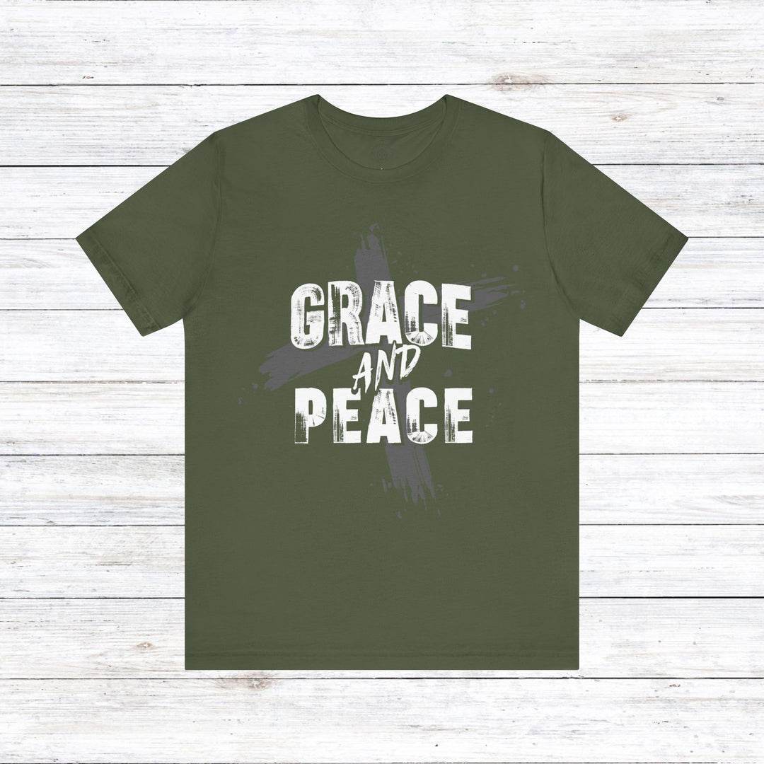 Grace and Peace Unisex T-Shirt T-Shirt Military Green S 