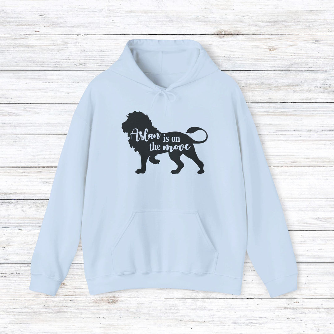 Aslan Is On The Move Hoodie Hoodie Light Blue S 