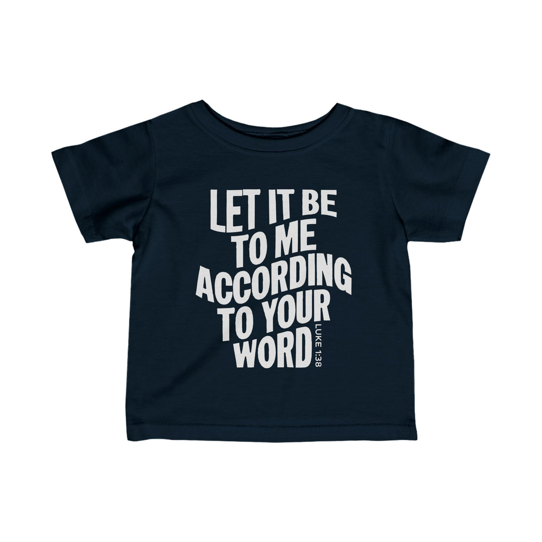 According To Your Word Baby Tee Kids clothes Navy 6M 