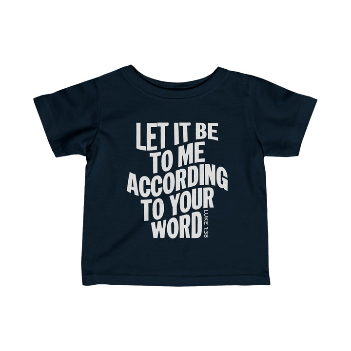 According To Your Word Baby Tee Kids clothes Navy 6M 