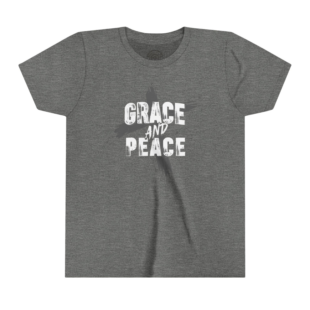 Grace and Peace Youth T-shirt Kids clothes Deep Heather S 