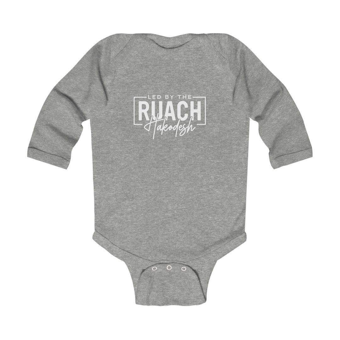 Led By Ruach Hakodesh Infant Long Sleeve Bodysuit Kids clothes Heather NB (0-3M) 