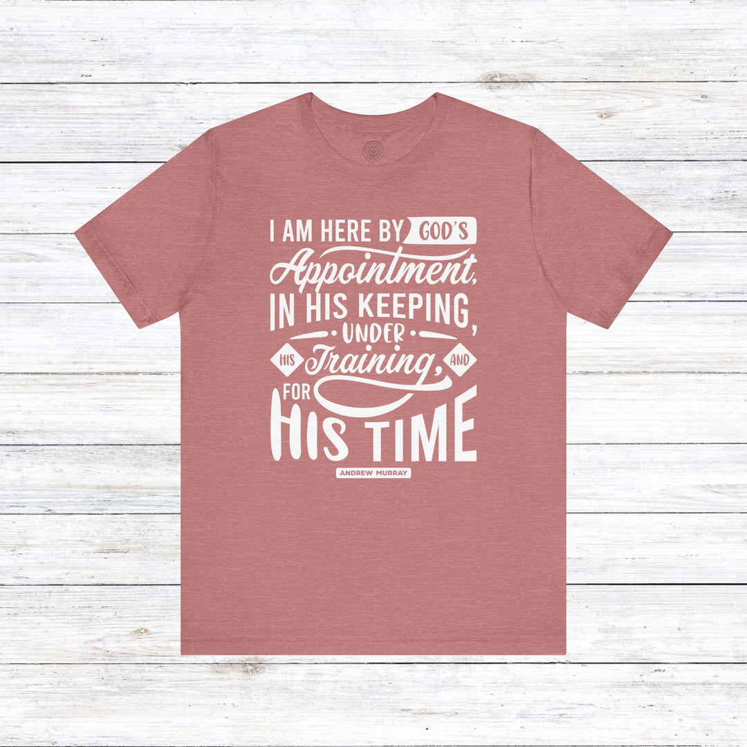 His Time Unisex T-Shirt T-Shirt Heather Mauve S 