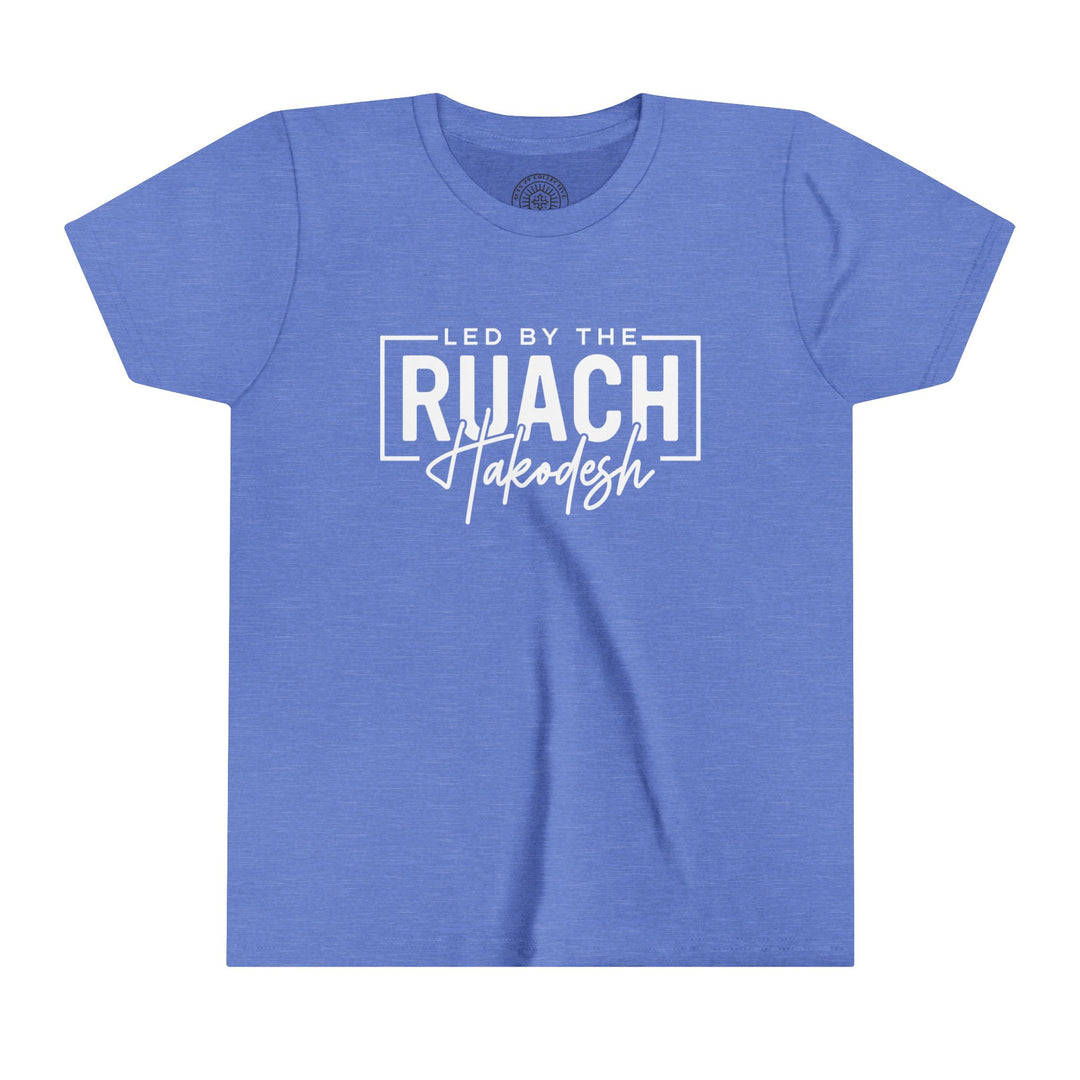 Led By Ruach Hakodesh Youth T-shirt Kids clothes Heather Columbia Blue S 