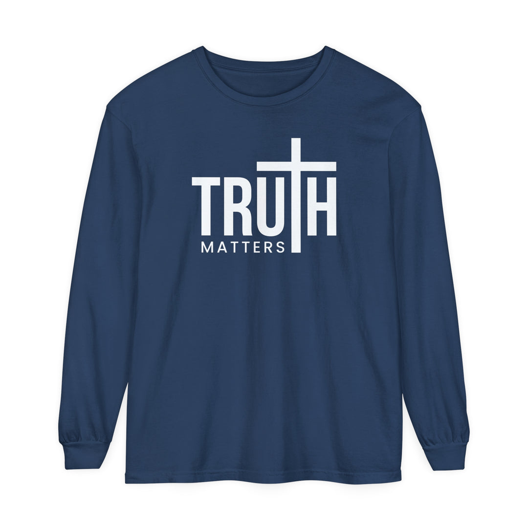 Truth Matters Long Sleeve Shirt Long-sleeve Midnight S 