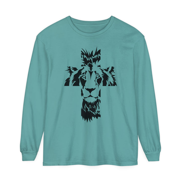 Aslan Cross Long Sleeve Shirt Long-sleeve Seafoam S 