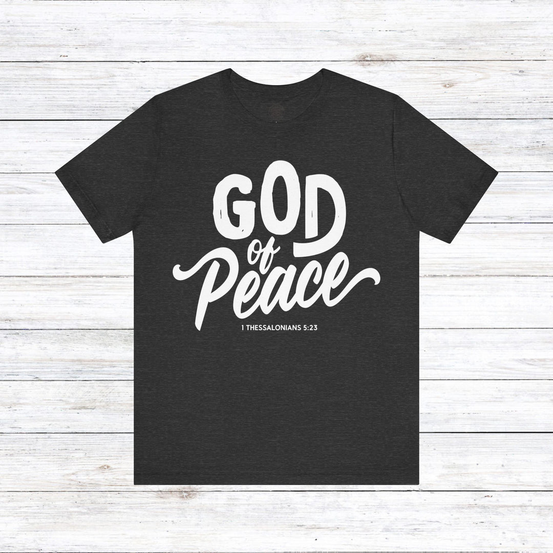 God of Peace Unisex T-Shirt T-Shirt Dark Grey Heather S 