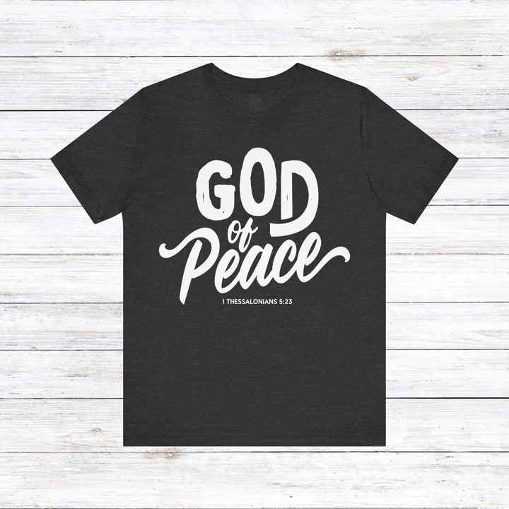 God of Peace Unisex T-Shirt T-Shirt Dark Grey Heather S 