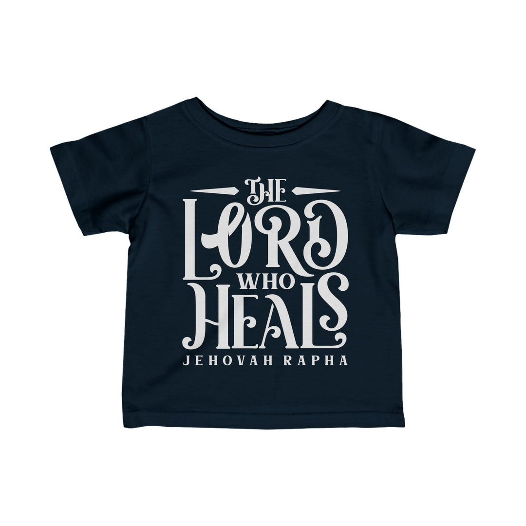 The Lord Who Heals Baby Tee Kids clothes Navy 6M 