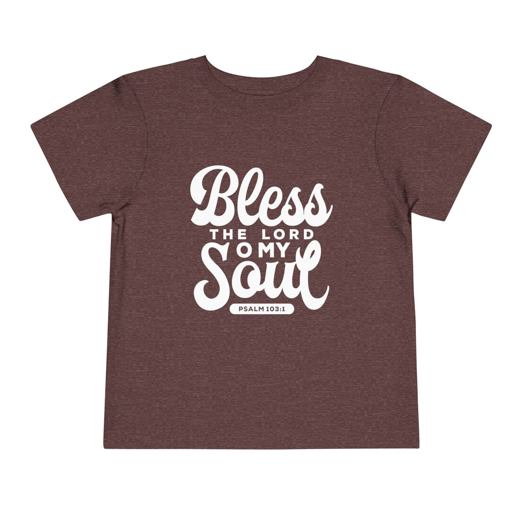 Bless The Lord Toddler Tee Kids clothes Heather Maroon 2T 