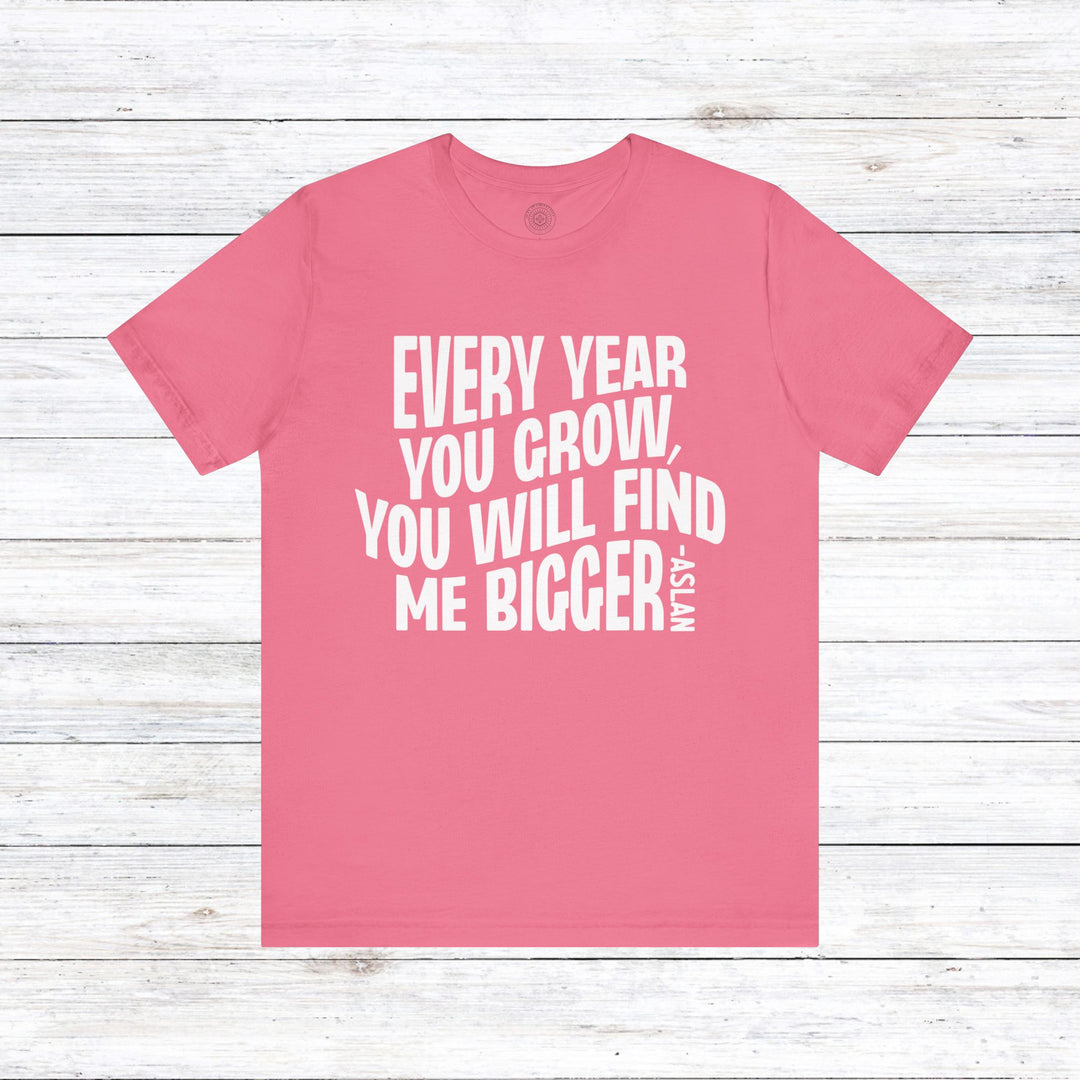 Every Year You Grow Unisex T-Shirt T-Shirt Charity Pink S 