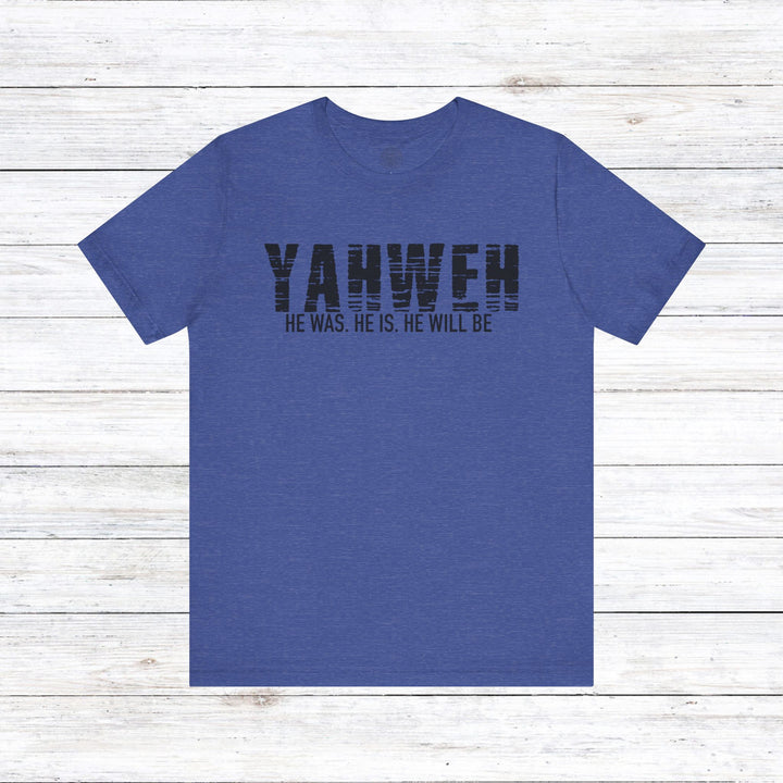 Yahweh Unisex T-Shirt T-Shirt Heather True Royal S 