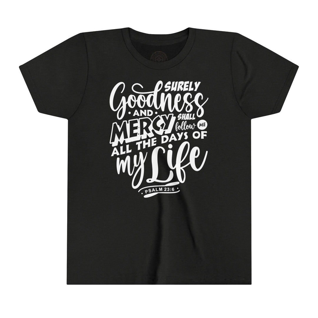 Goodness and Mercy Youth T-shirt Kids clothes Black Heather S 