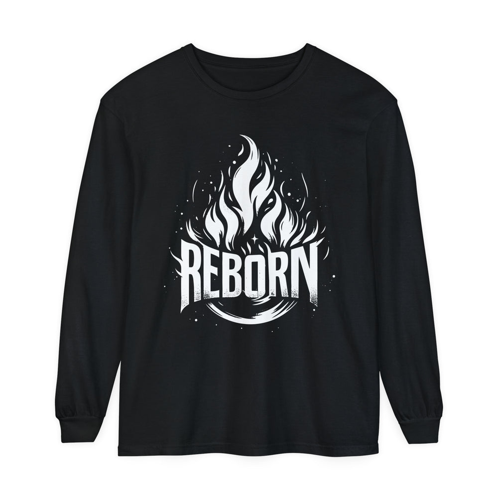 Reborn Long Sleeve Shirt Long-sleeve Black S 