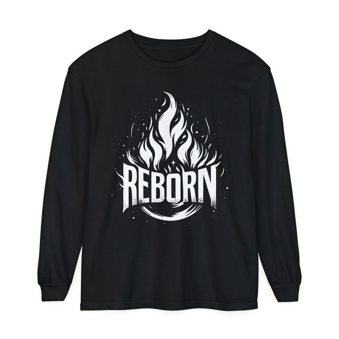 Reborn Long Sleeve Shirt Long-sleeve Black S 