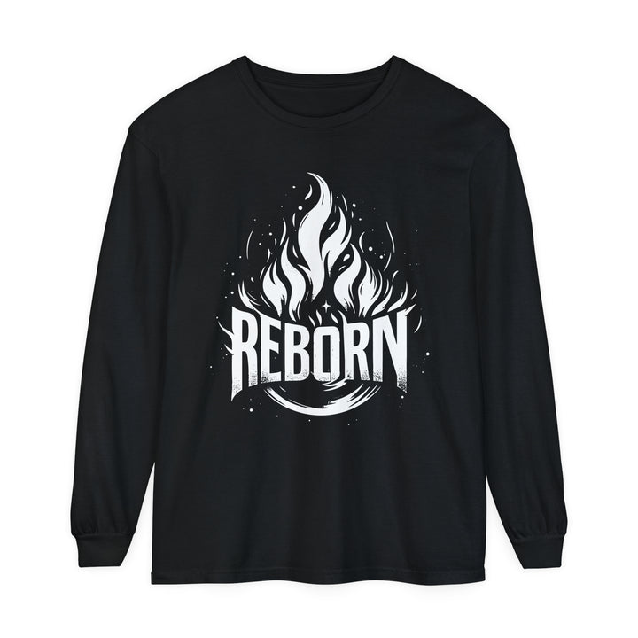 Reborn Long Sleeve Shirt Long-sleeve Black S 