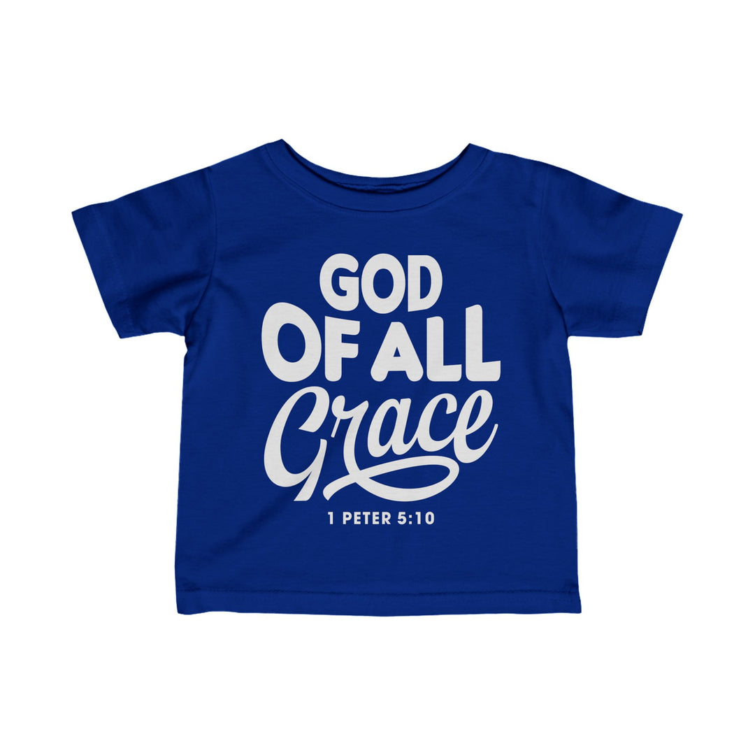 God of All Grace Baby Tee Kids clothes Royal 6M 