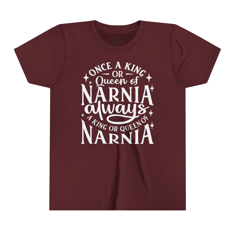 King or Queen Narnia Youth T-Shirt Kids clothes Maroon S 