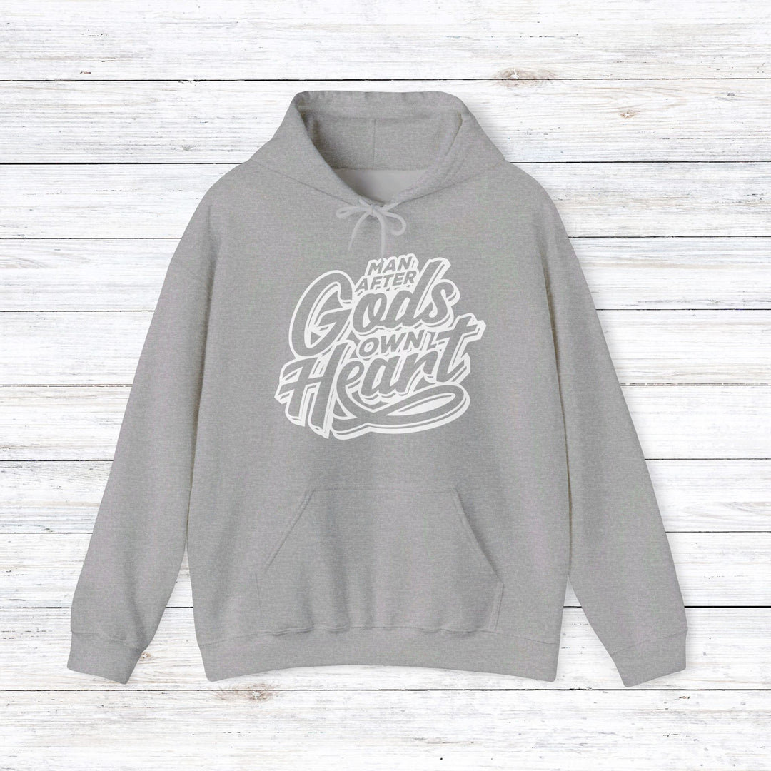 Man After God's Heart Hoodie Hoodie Sport Grey S 