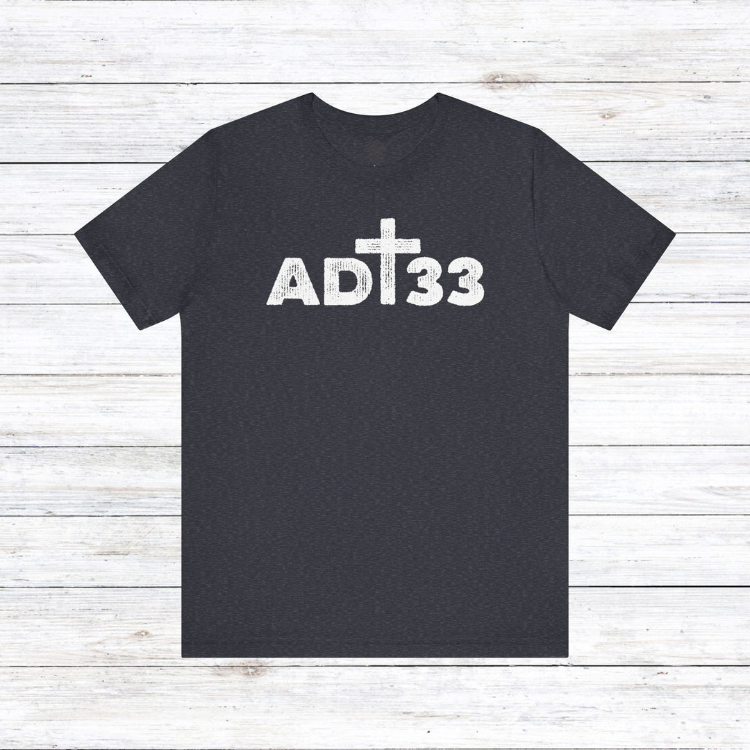 AD 33 Unisex T-Shirt T-Shirt Heather Navy S 