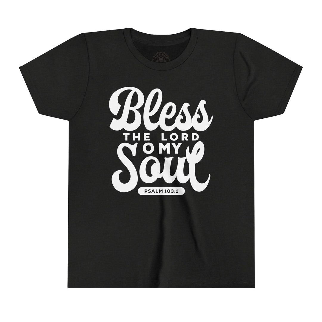 Bless The Lord Youth T-shirt Kids clothes Black Heather S 