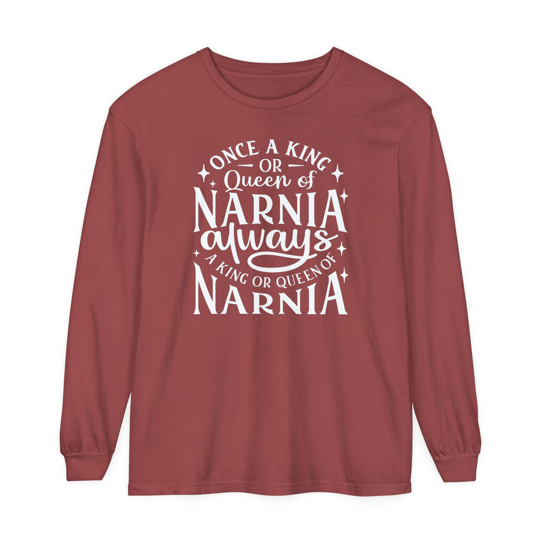 King or Queen Narnia Long Sleeve Shirt Long-sleeve Brick S 