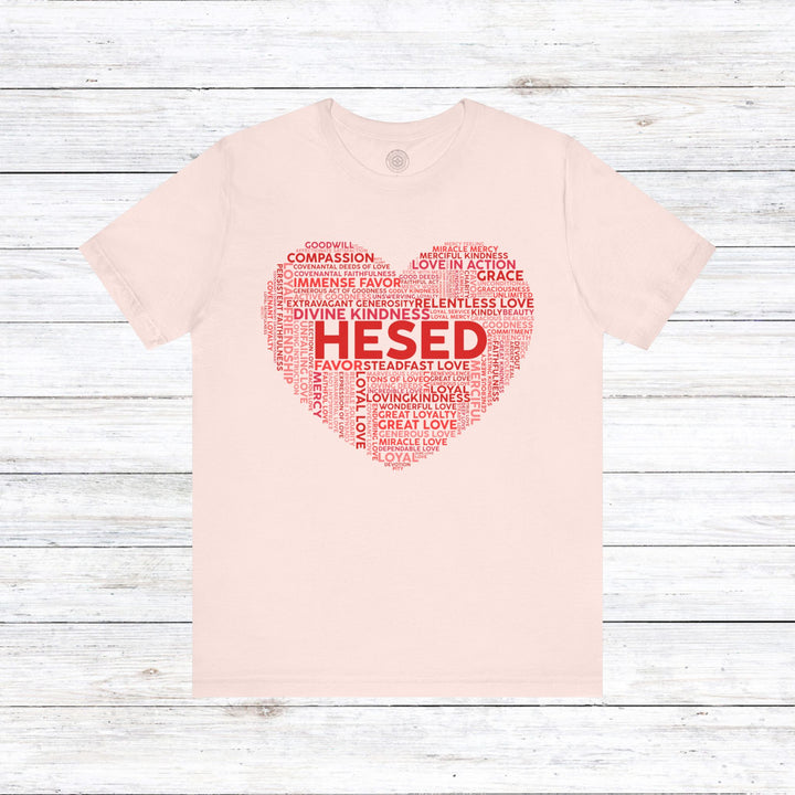 Hesed Heart Cloud Unisex T-Shirt T-Shirt Soft Pink S 