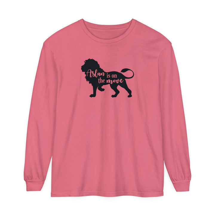 Aslan Is On The Move Long Sleeve Shirt Long-sleeve Watermelon S 