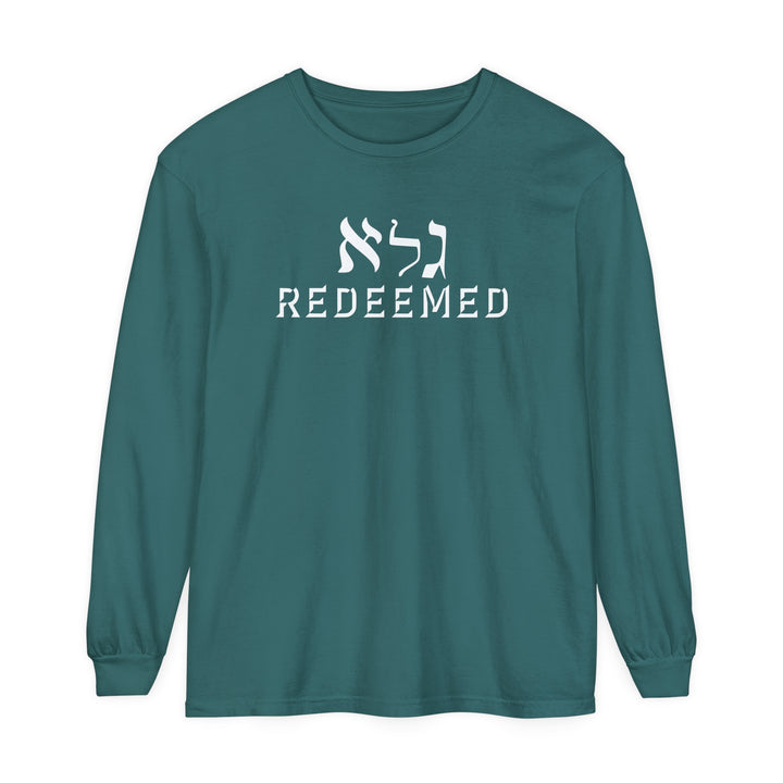 Redeemed Long Sleeve Shirt Long-sleeve Blue Spruce S 