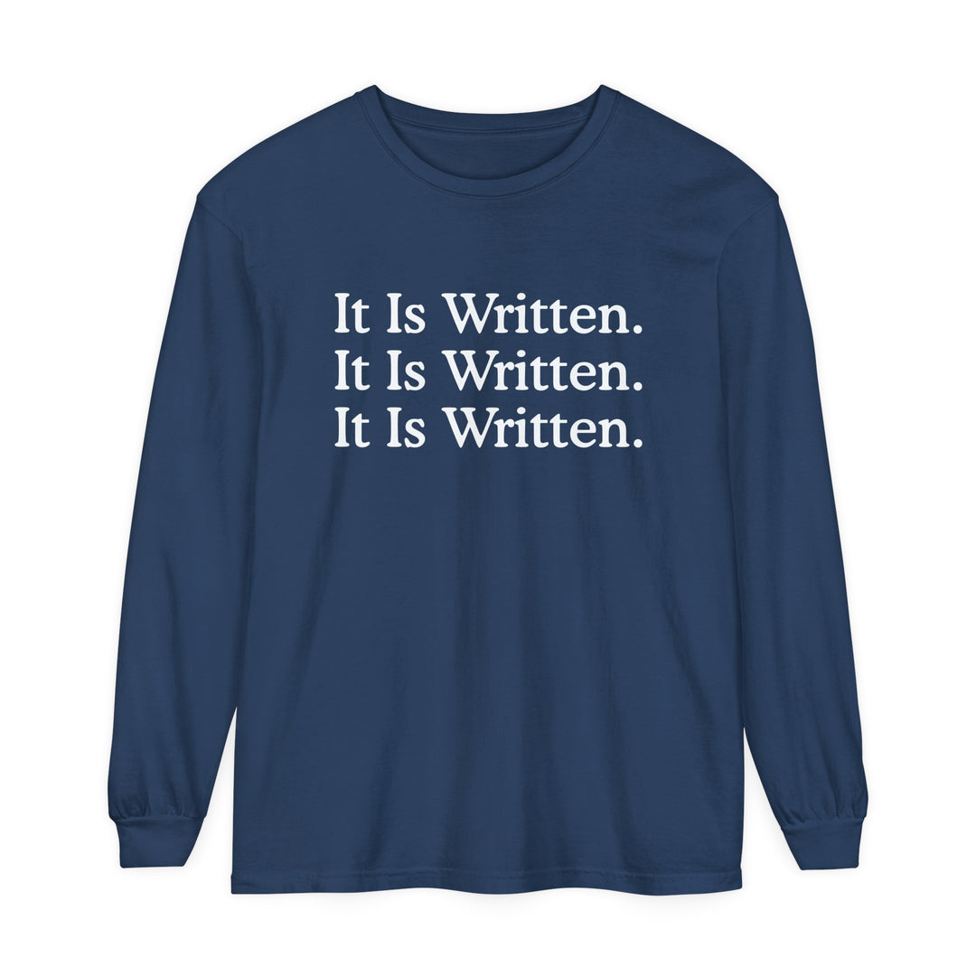 It Is Written Long Sleeve Shirt Long-sleeve Midnight S 