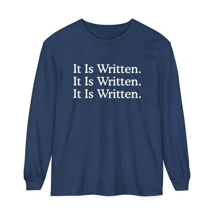 It Is Written Long Sleeve Shirt Long-sleeve Midnight S 