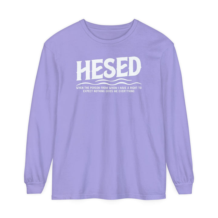 Hesed Everything Long Sleeve Shirt Long-sleeve Violet S 