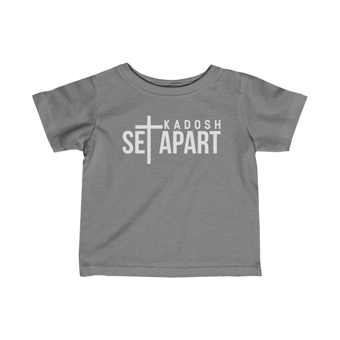 Set Apart Kadosh Baby Tee Kids clothes Granite Heather 6M 