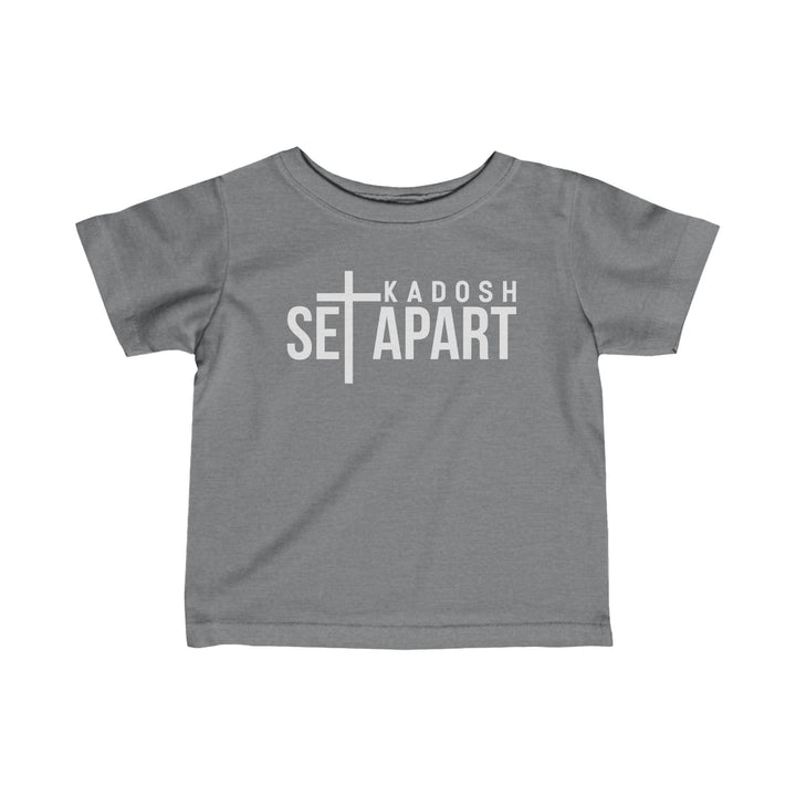 Set Apart Kadosh Baby Tee Kids clothes Granite Heather 6M 