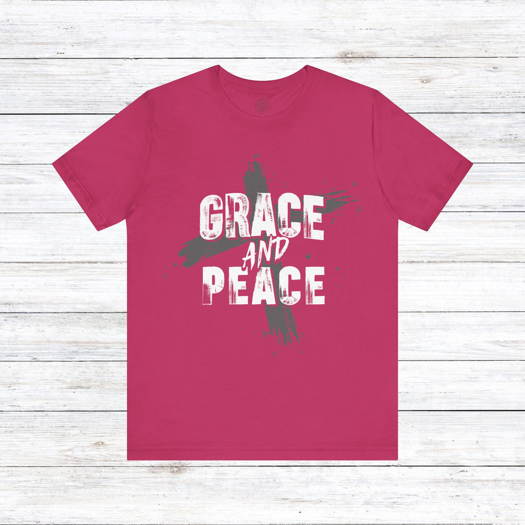 Grace and Peace Unisex T-Shirt T-Shirt Berry S 