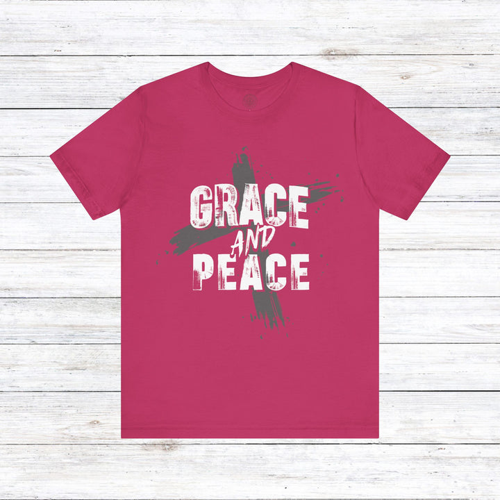 Grace and Peace Unisex T-Shirt T-Shirt Berry S 