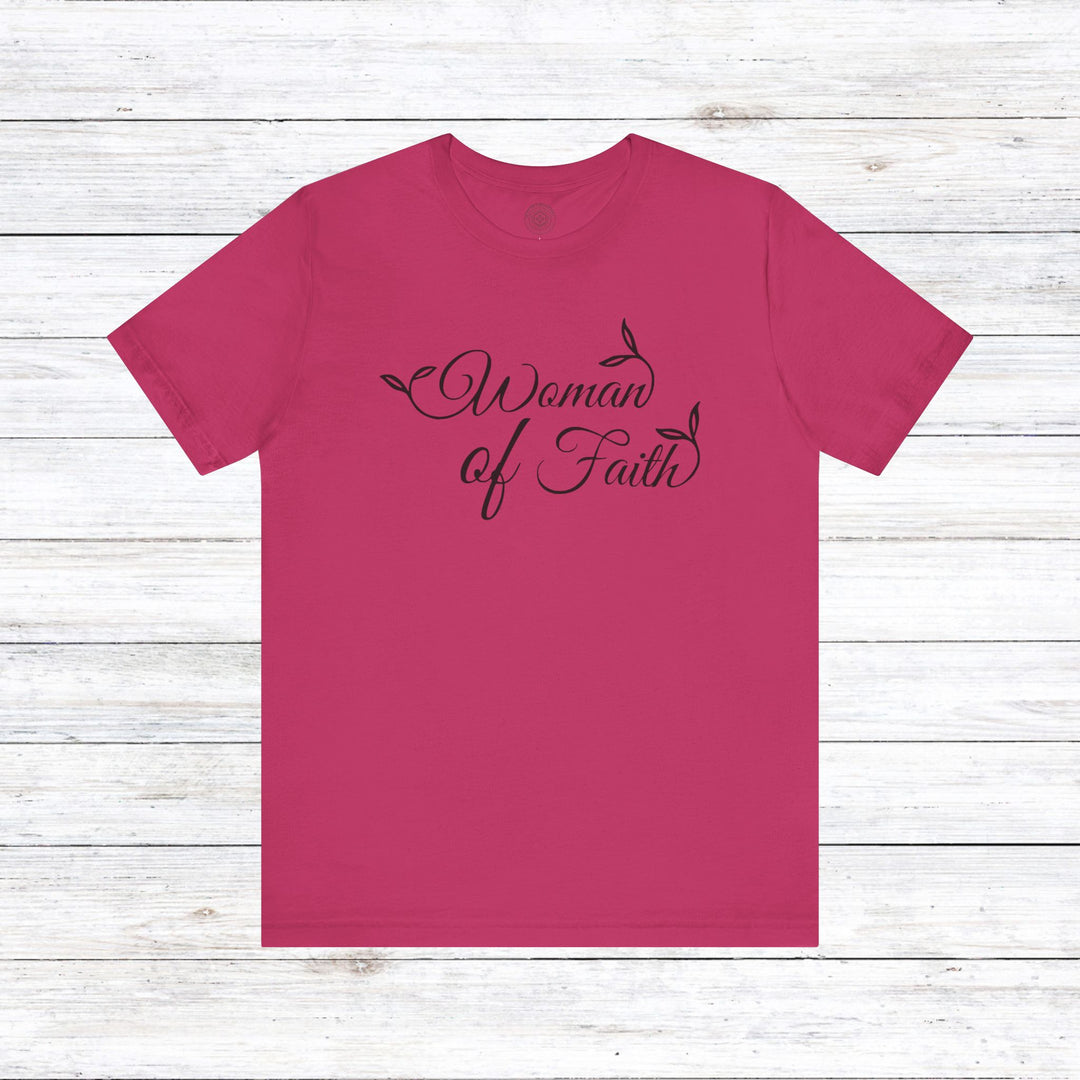 Woman of Faith Unisex T-Shirt T-Shirt Berry S 