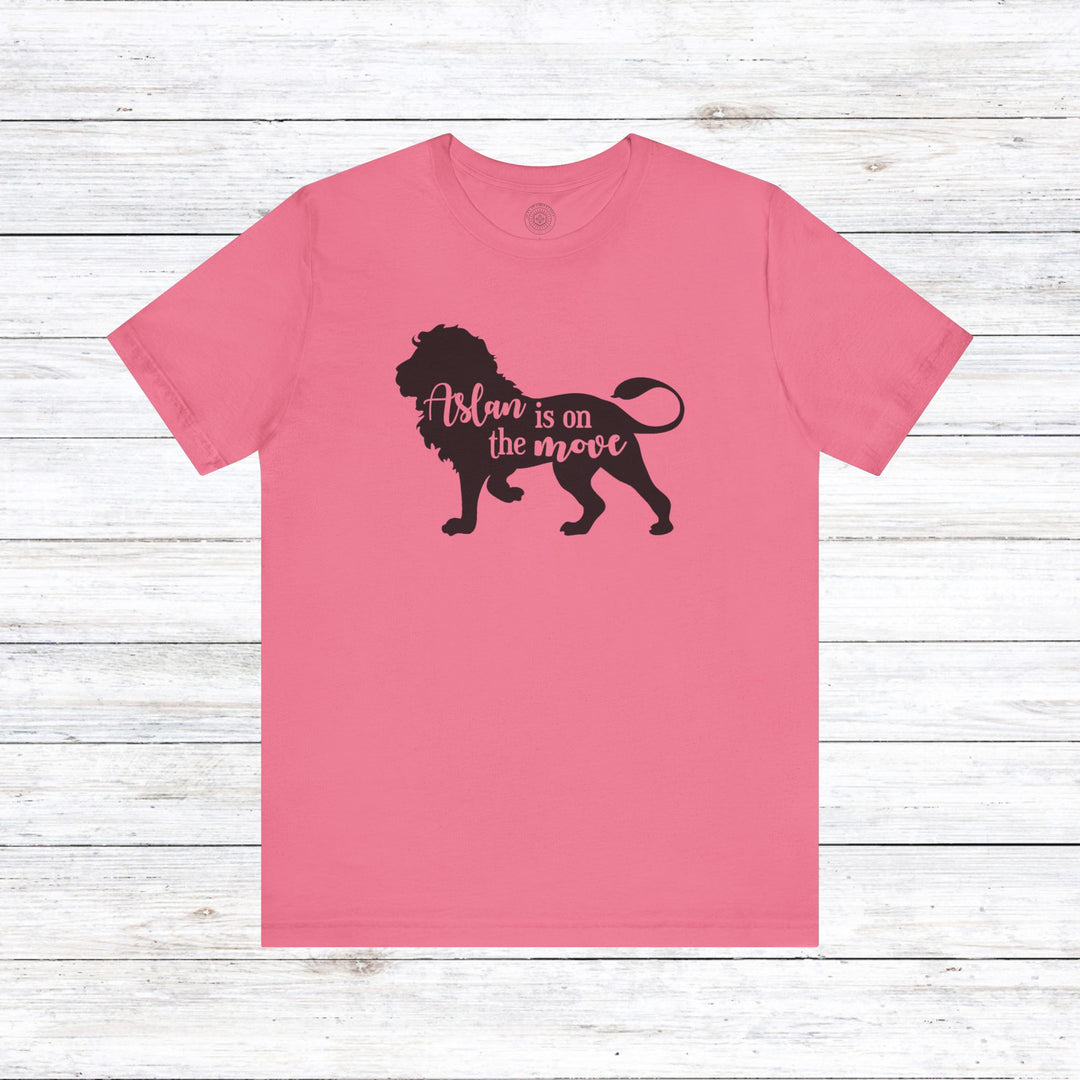 Aslan Is On The Move Unisex T-Shirt T-Shirt Charity Pink S 