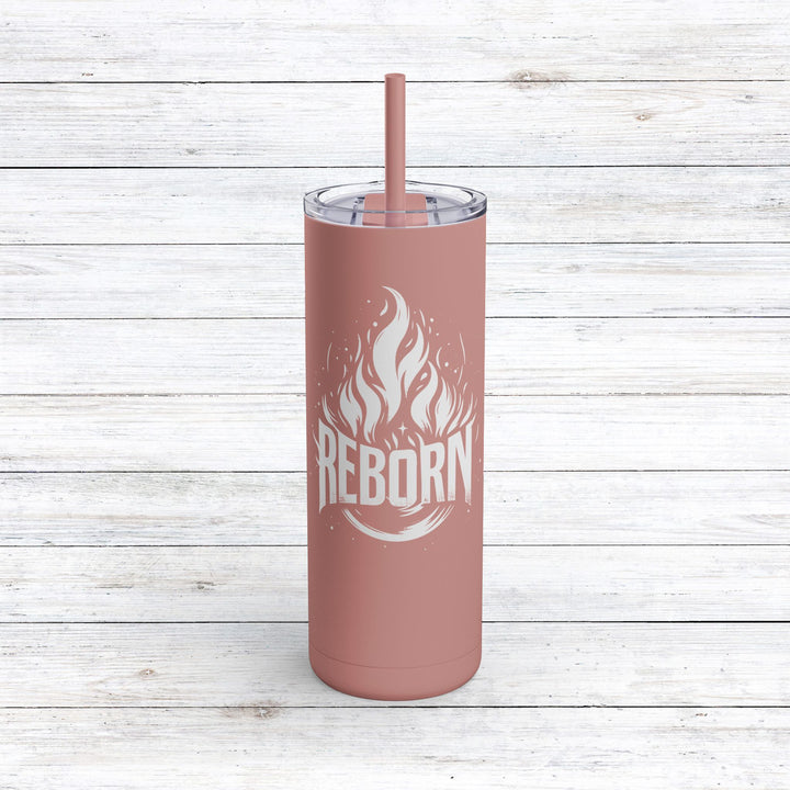 Christian Tumbler Reborn Mug Dusty Rose 20oz Matte