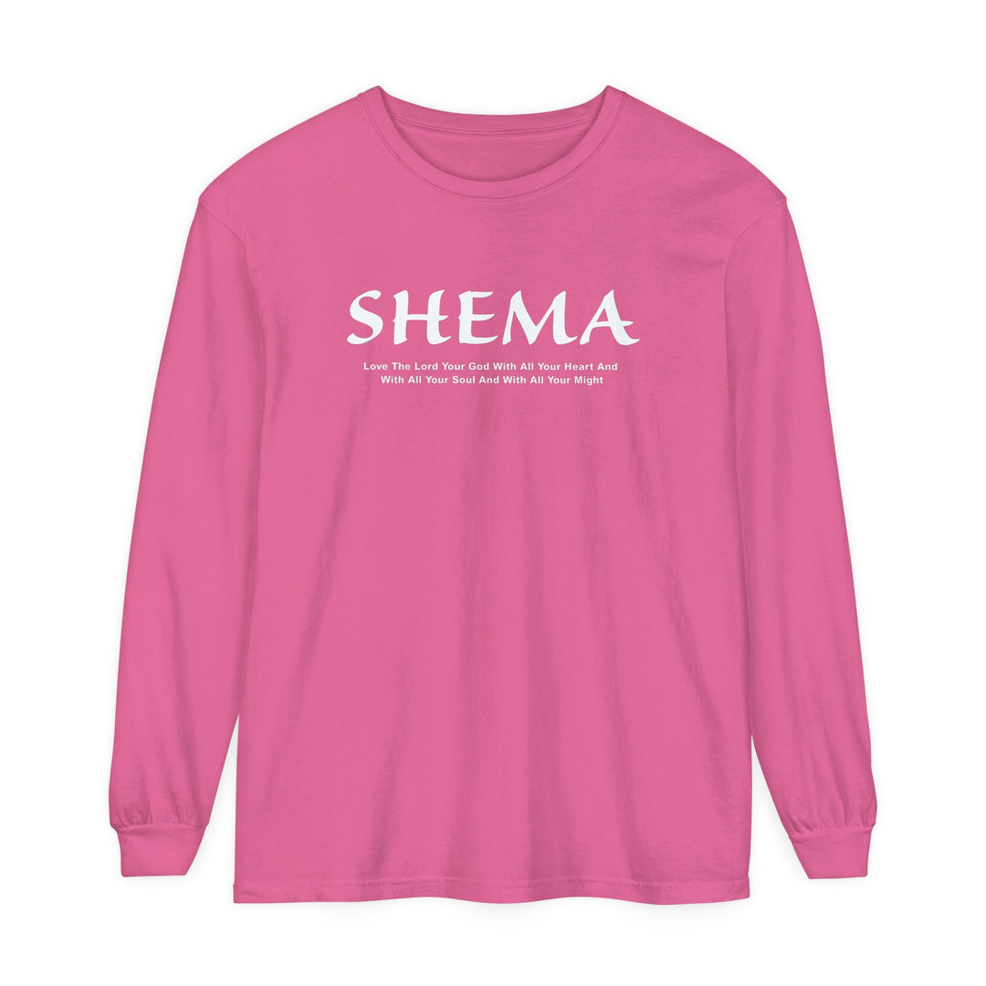 Shema Love The Lord Long Sleeve Shirt Long-sleeve Crunchberry S 