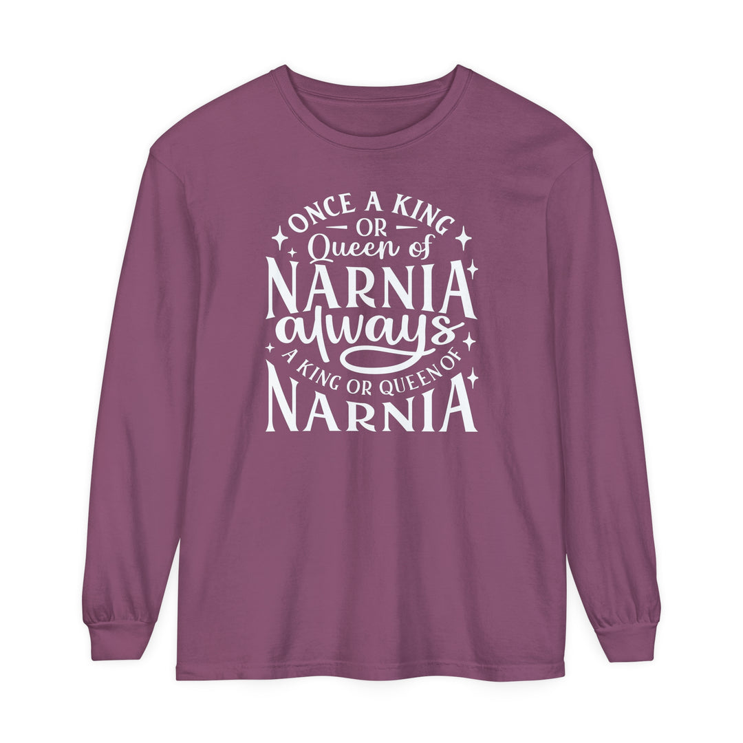 King or Queen Narnia Long Sleeve Shirt Long-sleeve Berry S 