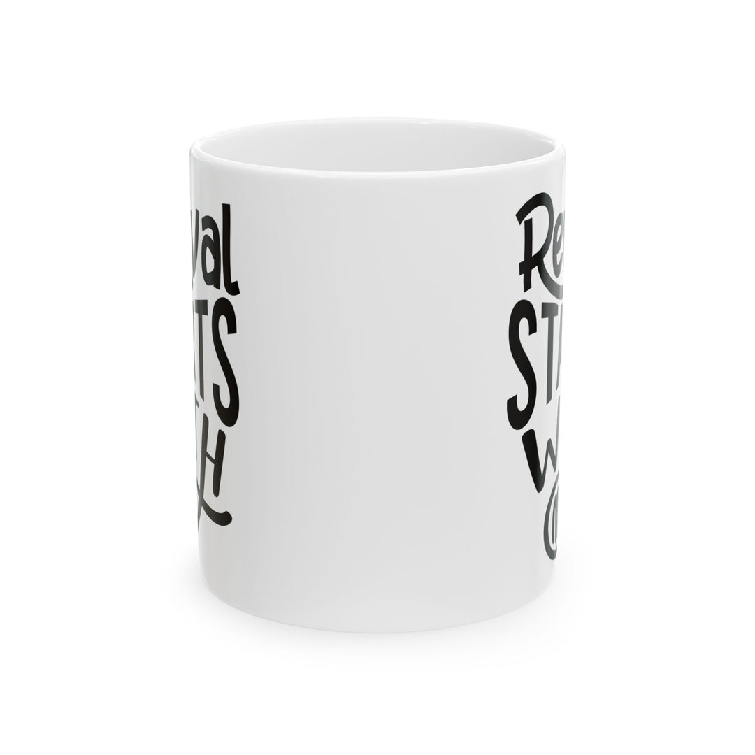 Christian Coffee Mug Revival Starts With Me Ceramic Mug   