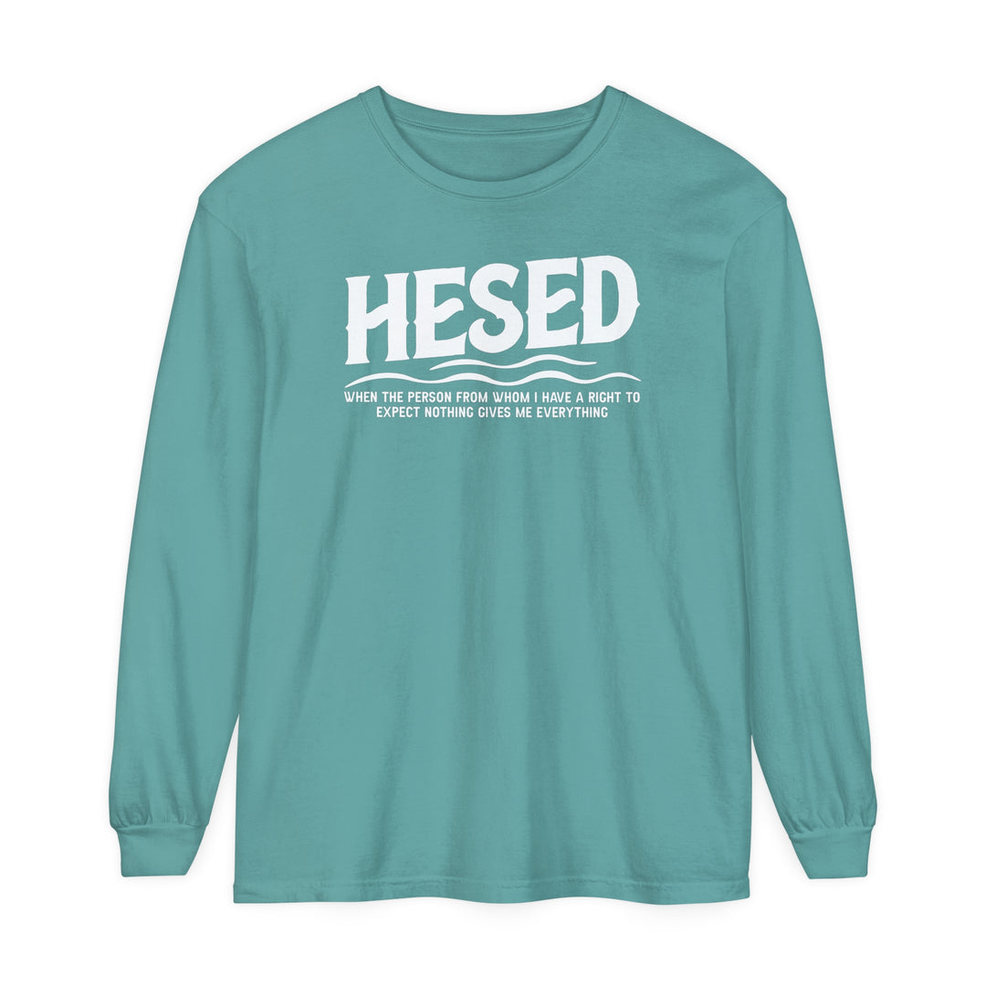 Hesed Everything Long Sleeve Shirt Long-sleeve Seafoam S 