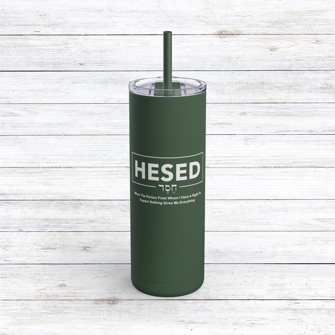 Christian Tumbler Hesed Everything Mug Pine Needle 20oz Matte