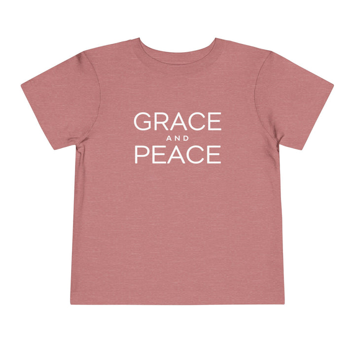 Grace and Peace Toddler Tee Kids clothes Heather Mauve 2T 