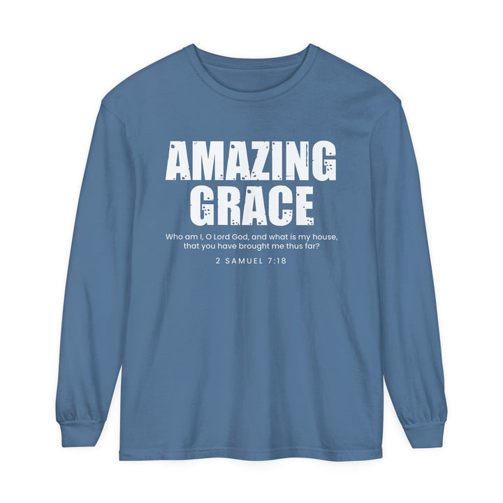 Amazing Grace Long Sleeve Shirt Long-sleeve Blue Jean S 